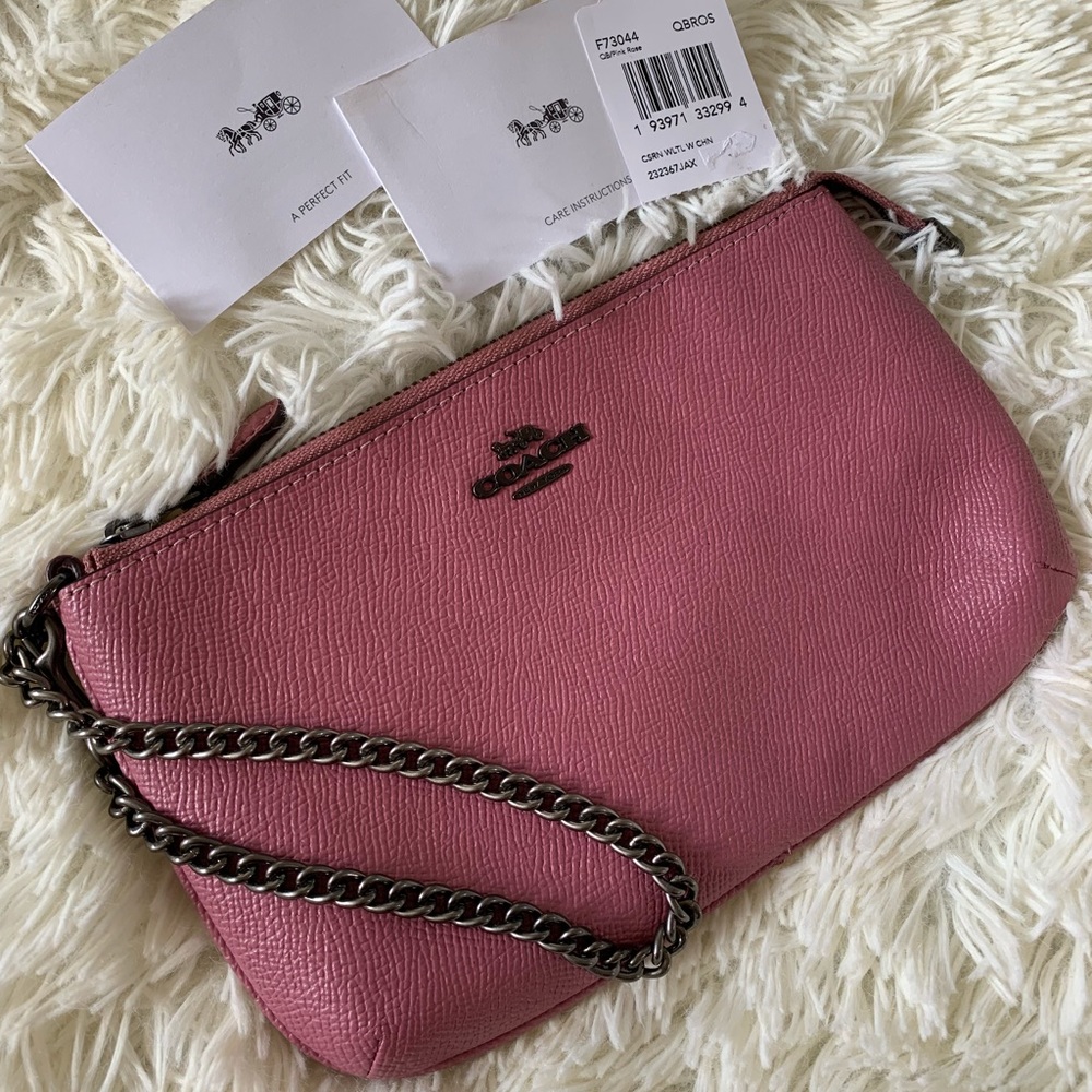 Coach Wristlet w/ Chain